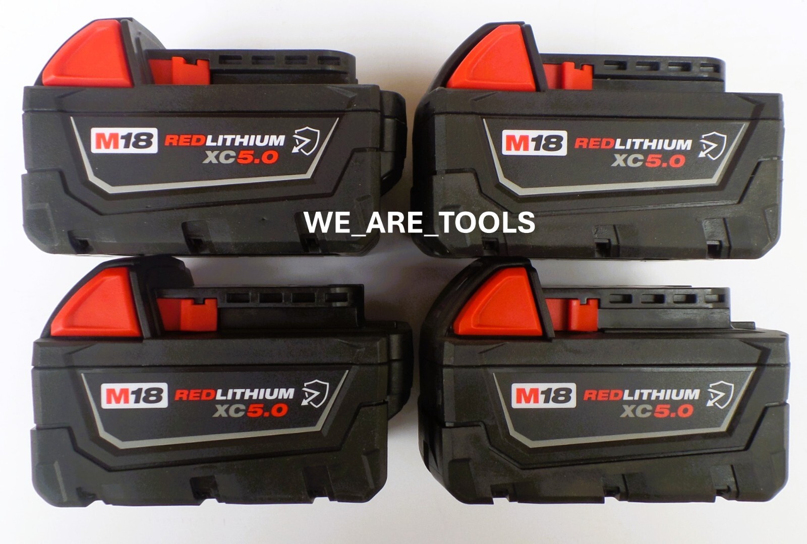 (4) New Milwaukee RESISTANT Battery GENUINE 48-11-1850R 5.0 AH XC M18 18V RED gallery