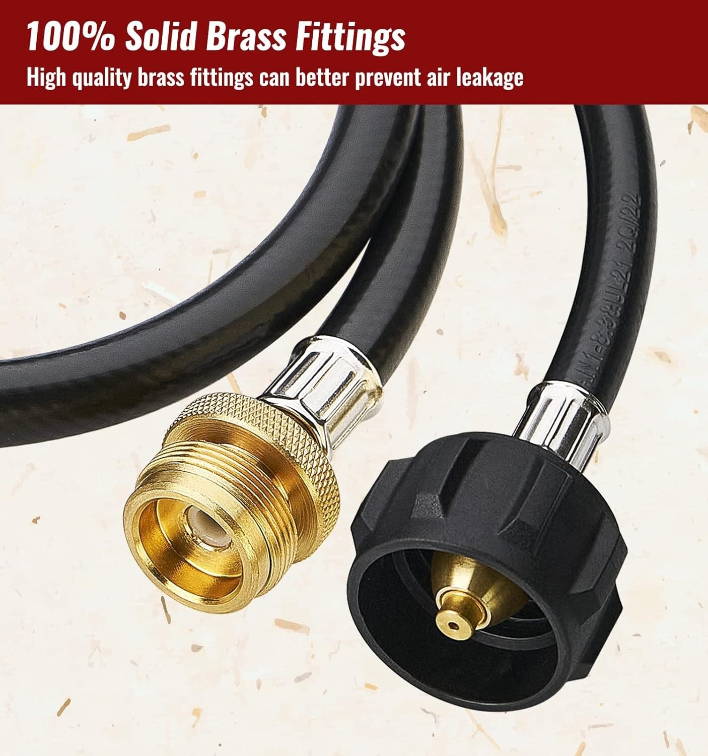 3FT Propane Hose Propane Adapter Hose 1lb to 20lb Propane Tank Connection Hose gallery