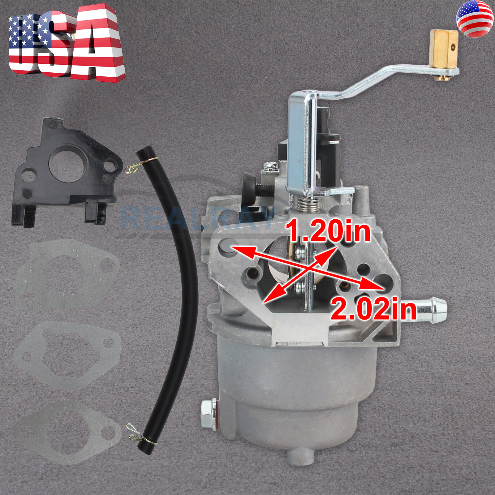 New Carburetor Assembly For Generac 389cc RS5500 0066740 G0066720 #0G8442G110 gallery