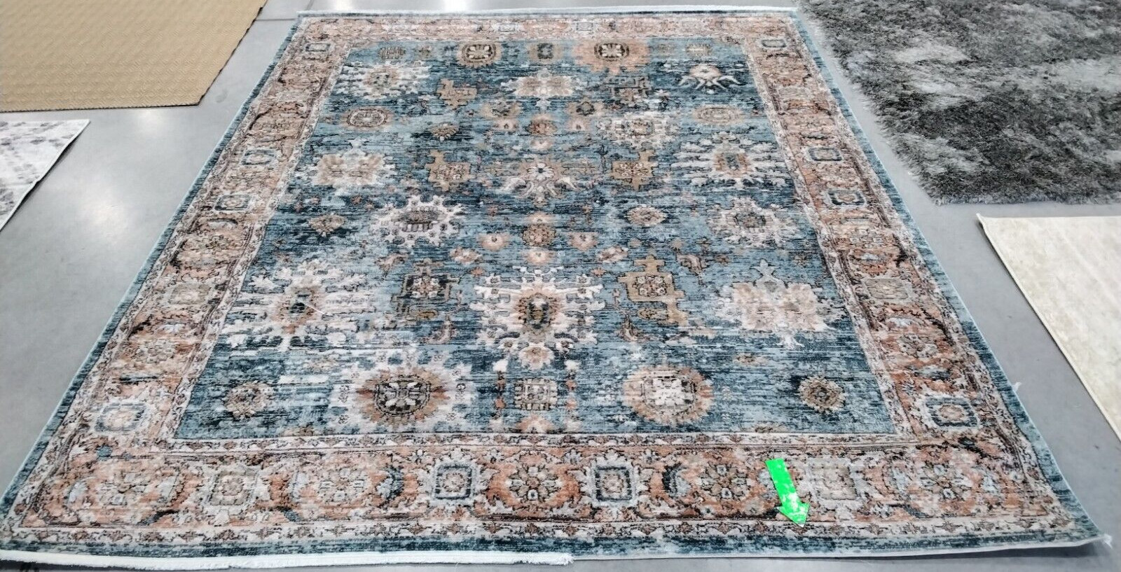 BLUE / RED 8' X 10' Missing Thread Rug, Reduced Price 1172722372 SHV797M-8 gallery