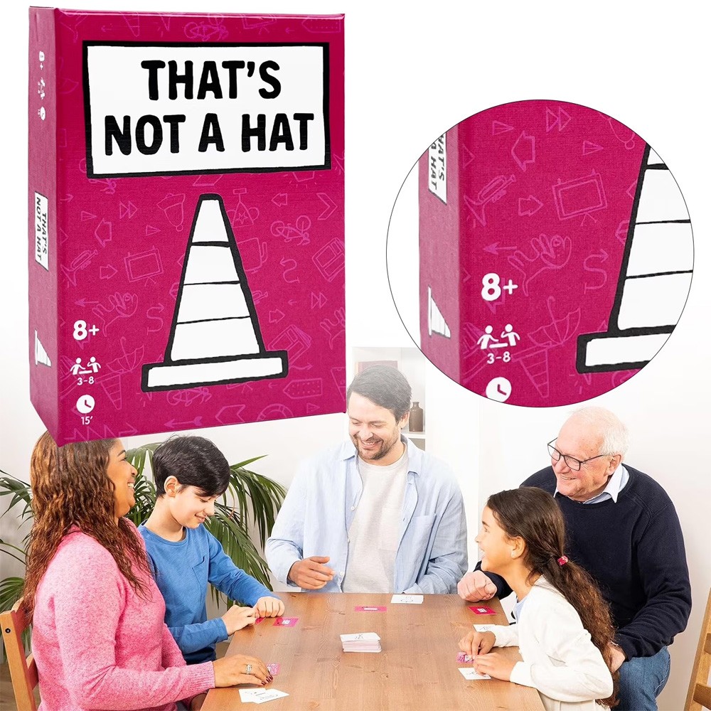 That'S Not a Hat - Fun Bluffing & Memory Party Game for All Ages Components New