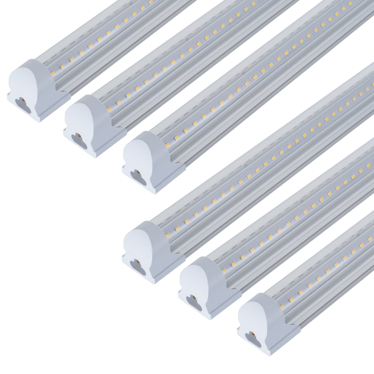 4FT T8 LED Shop Light Linkable Ceiling Fixture Tube 40W High Output Clear 6000K gallery