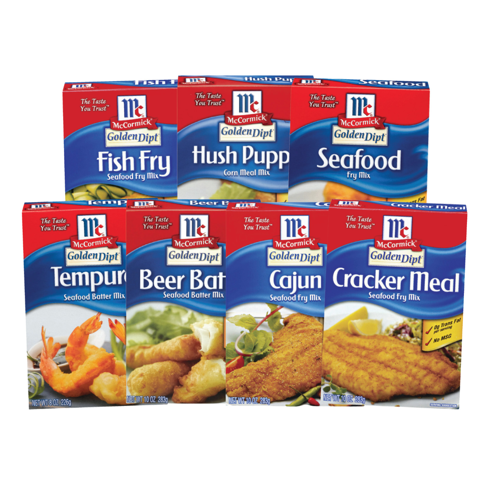 McCormick GoldenDipt Seafood Batter & Fry Mixes | No MSG | 8-10oz | Mix & Match gallery