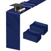 12 Pack Navy Blue Satin Table Runner 12 x 108 Inch, Dark Blue Runners for Tab... gallery