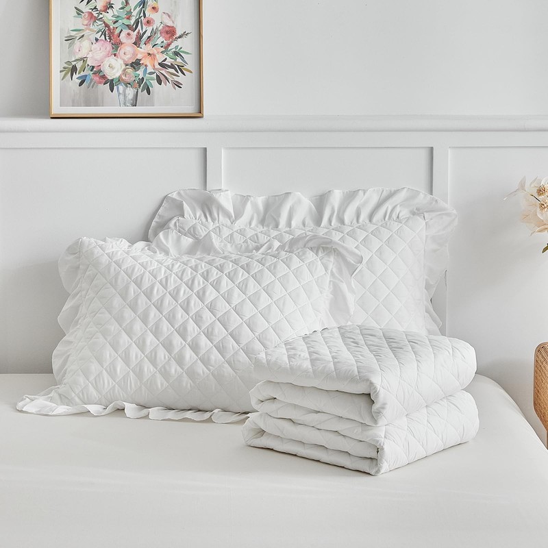 Uozzi Bedding Ruffle Skirt Bedspread Set - 30 - gallery
