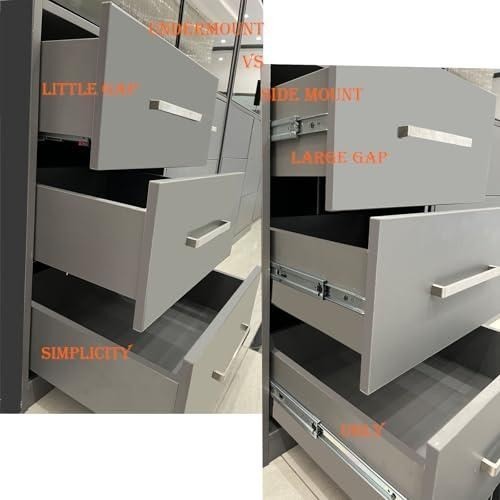 21" Undermount Soft Close Drawer Slides - 6 Pairs, Heavy Duty 100 lb Capacity gallery