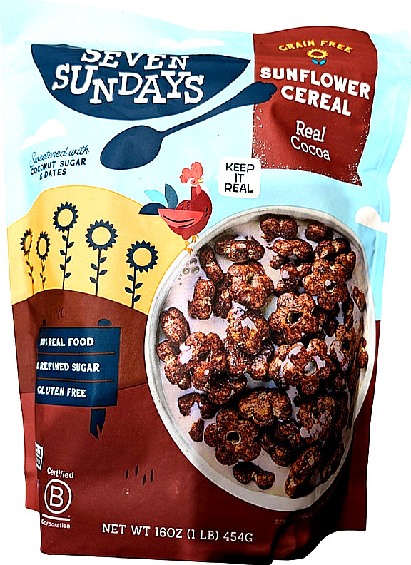 Seven Sundays Real Cocoa Sunflower Cereal 16 Ounce Bag EXP 08/2026 gallery