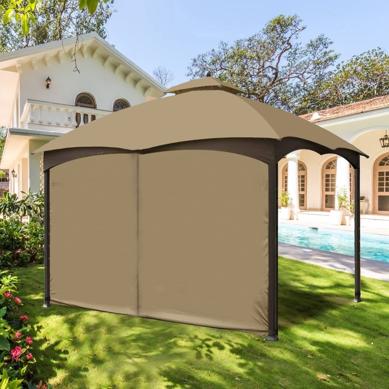 Universal Replacement Privacy Curtain for 10' x 10' Gazebo - Zippered Canopy Sid gallery
