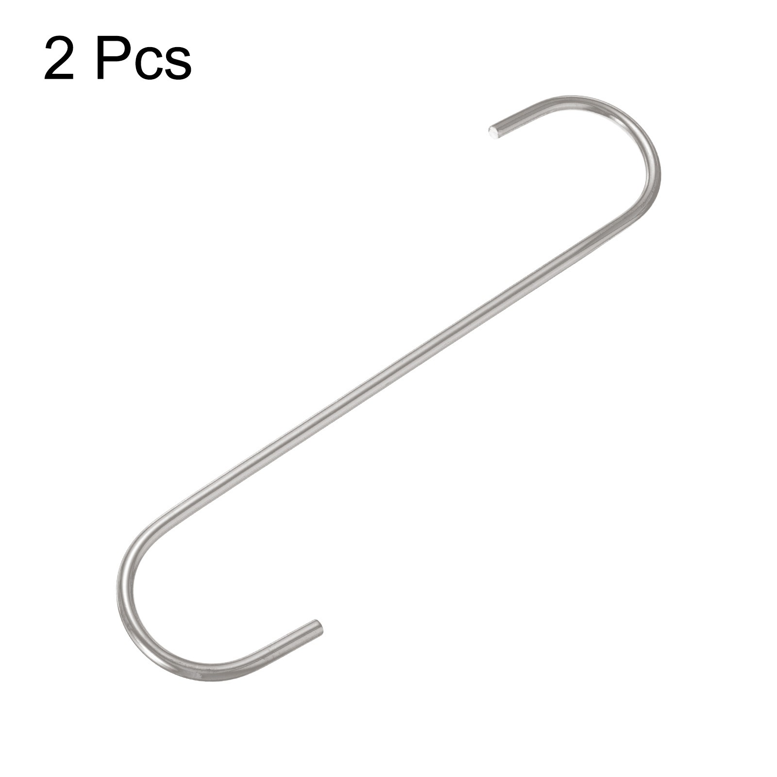 2pcs Long S Hooks 8 Inch S-shaped Hanging Hooks for Hanging Plant Silver gallery