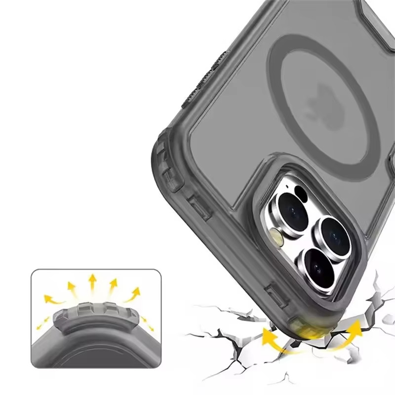 3-in-1 Magnetic Armor Case for iPhone 17 16 15 14 13 12 Pro Max MagSafe. gallery