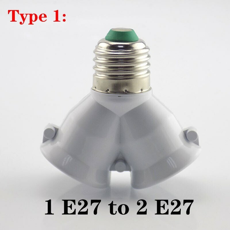 3/4/6 in1 E27 to E27 Base Socket Adapter Splitter Holder For LED Light Bulbs gallery