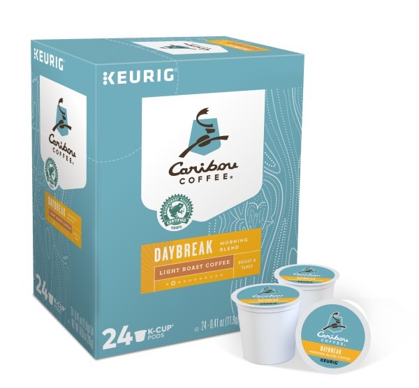 Caribou Coffee Daybreak Morning Blend, K-Cups, Light Roast, 24 Count gallery
