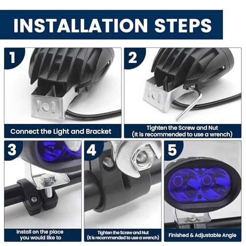 Motorcycle Spotlight Mounting Brackets Stainless Steel Motorcycle Fog Light gallery