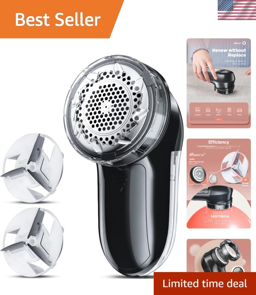 Effortless Fabric Shaver & Lint Remover - Ultra Sharp 2-in-1 Sweater Shaver gallery