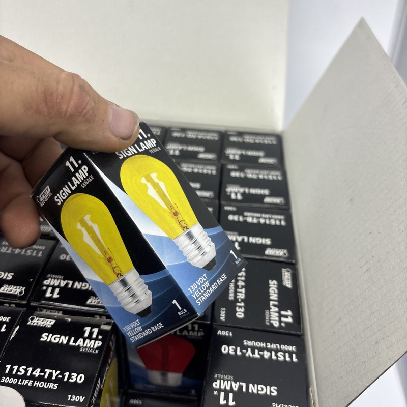Feit Electric Assorted Colors Light Bulbs 60 Pack – Red, Orange, New in Box gallery