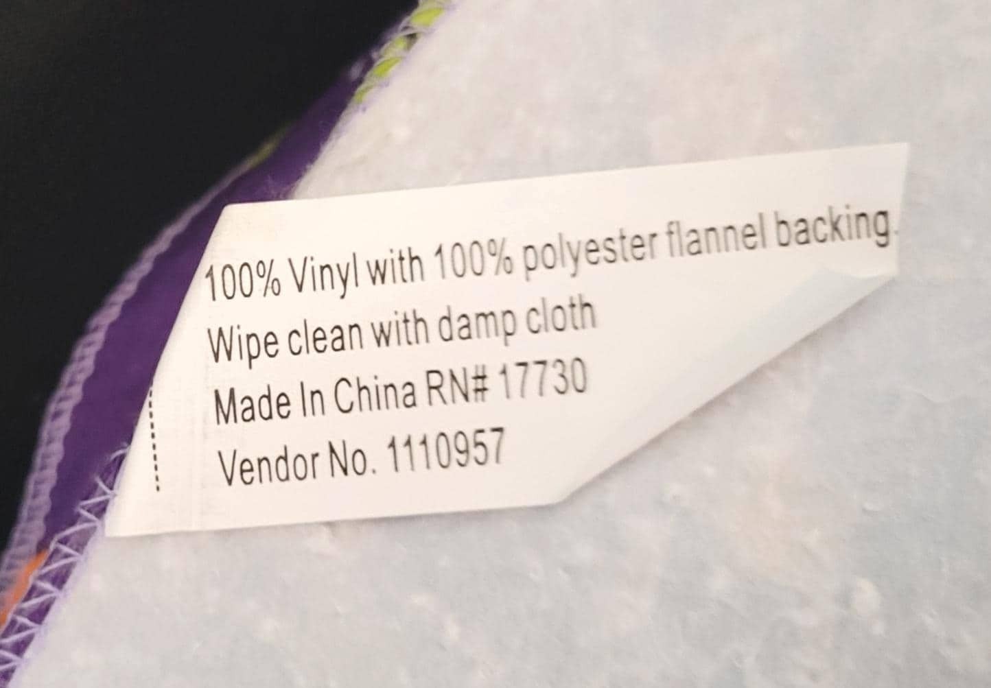 Vintage Halloween Purple Vinyl Rounded Corners Party Tablecloth 60"L x 40"W gallery