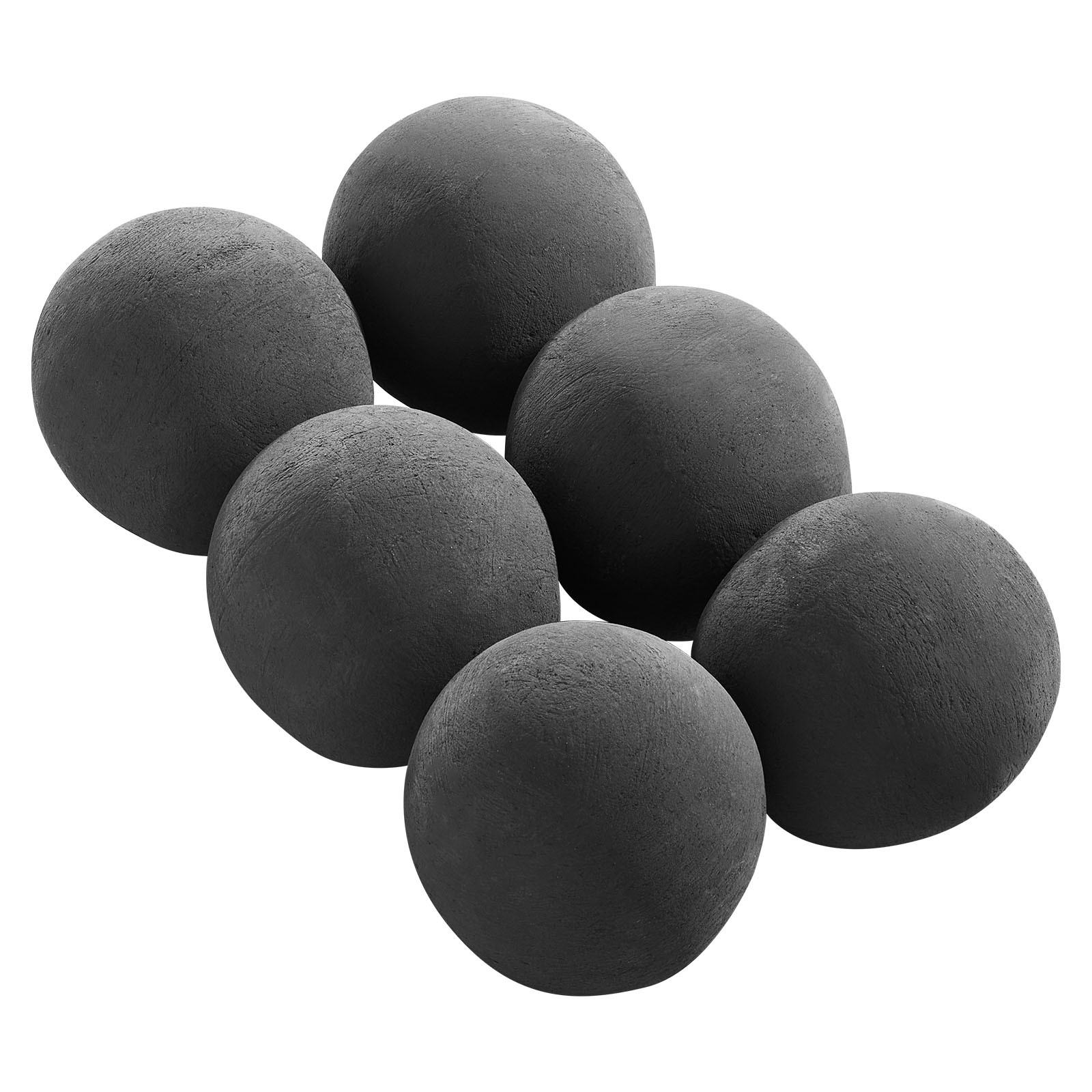 5 Inch 6 Pcs Ceramic Fire Balls Round Fire Stones Reusable Lava Rocks gallery