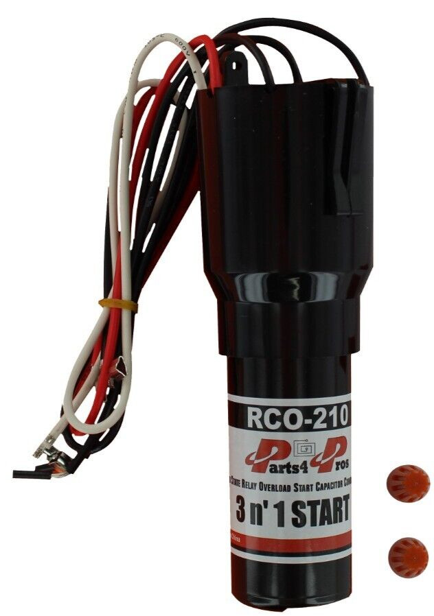 RCO210 3 in 1 Relay Hard Start Capacitor Kit For Refrigerator 1/2 HP 115VAC gallery