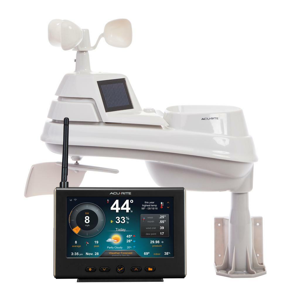 AcuRite Weather Station Dimmable Display Wind Speed Humidity Lightning Detector gallery