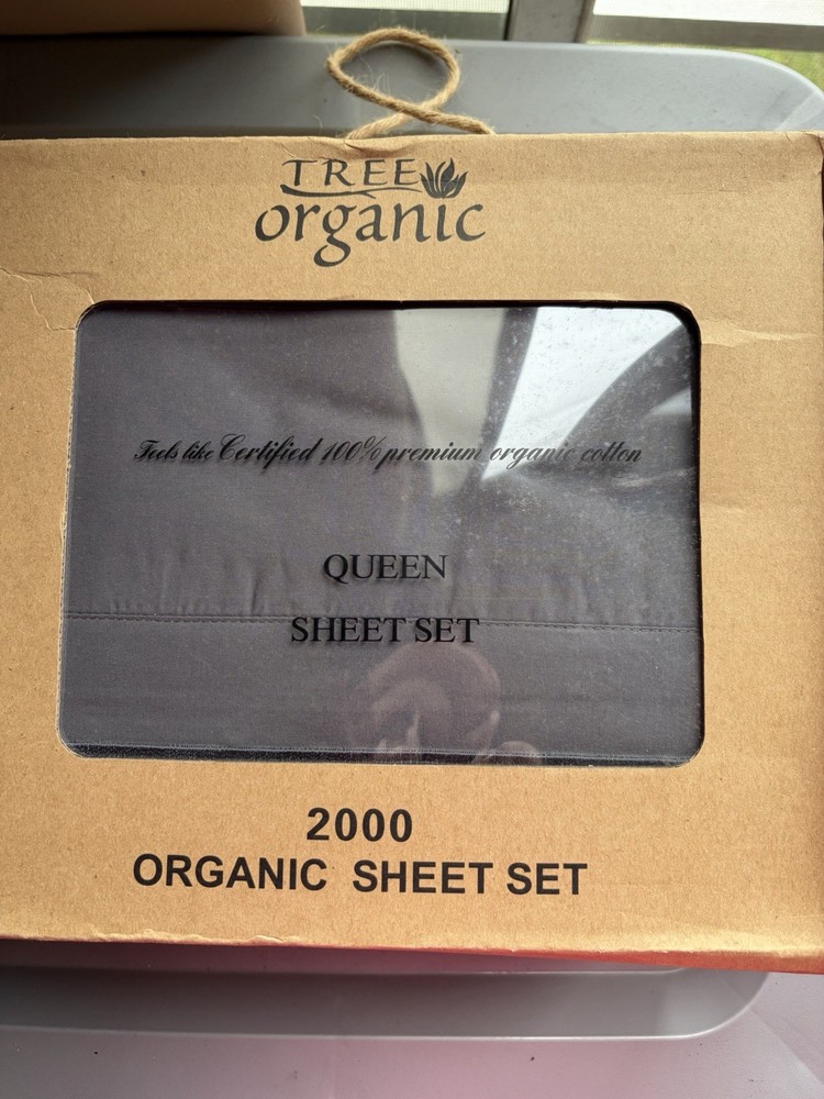 Queen Size Organic 2000 Thread Sheets