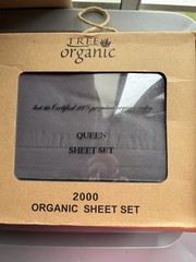 Queen Size Organic 2000 Thread Sheets