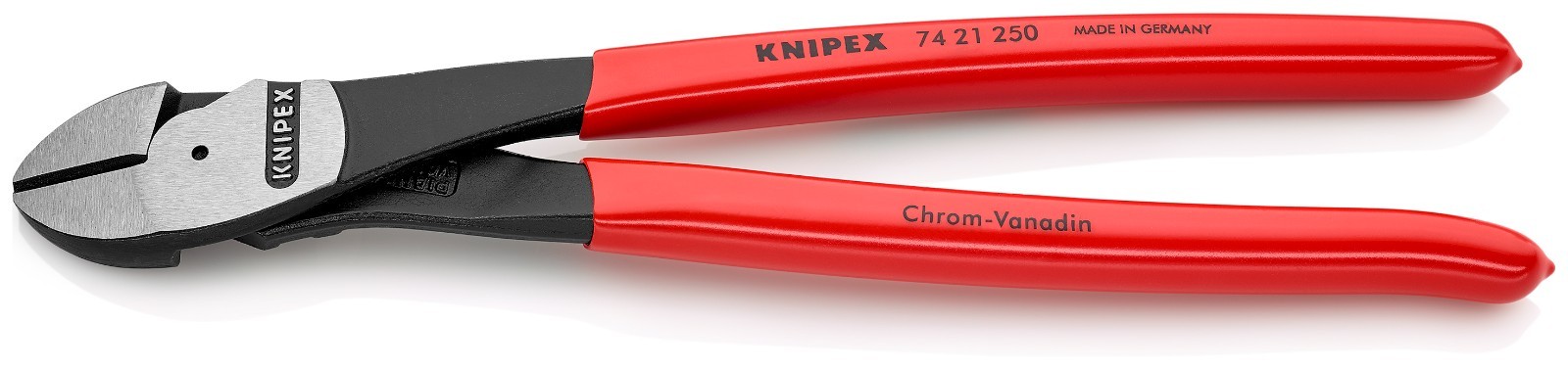 KNIPEX 74 21 250 SBA 10" High Leverage 12° Angled Diagonal Cutters gallery