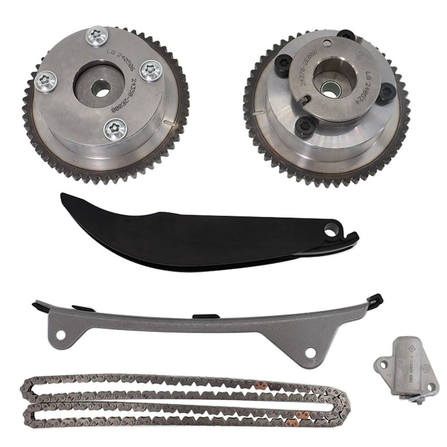 24321-2E000 Timing Chain Kit with 2PCS Intake VVT Gear Sprocket 243502E001 24... gallery
