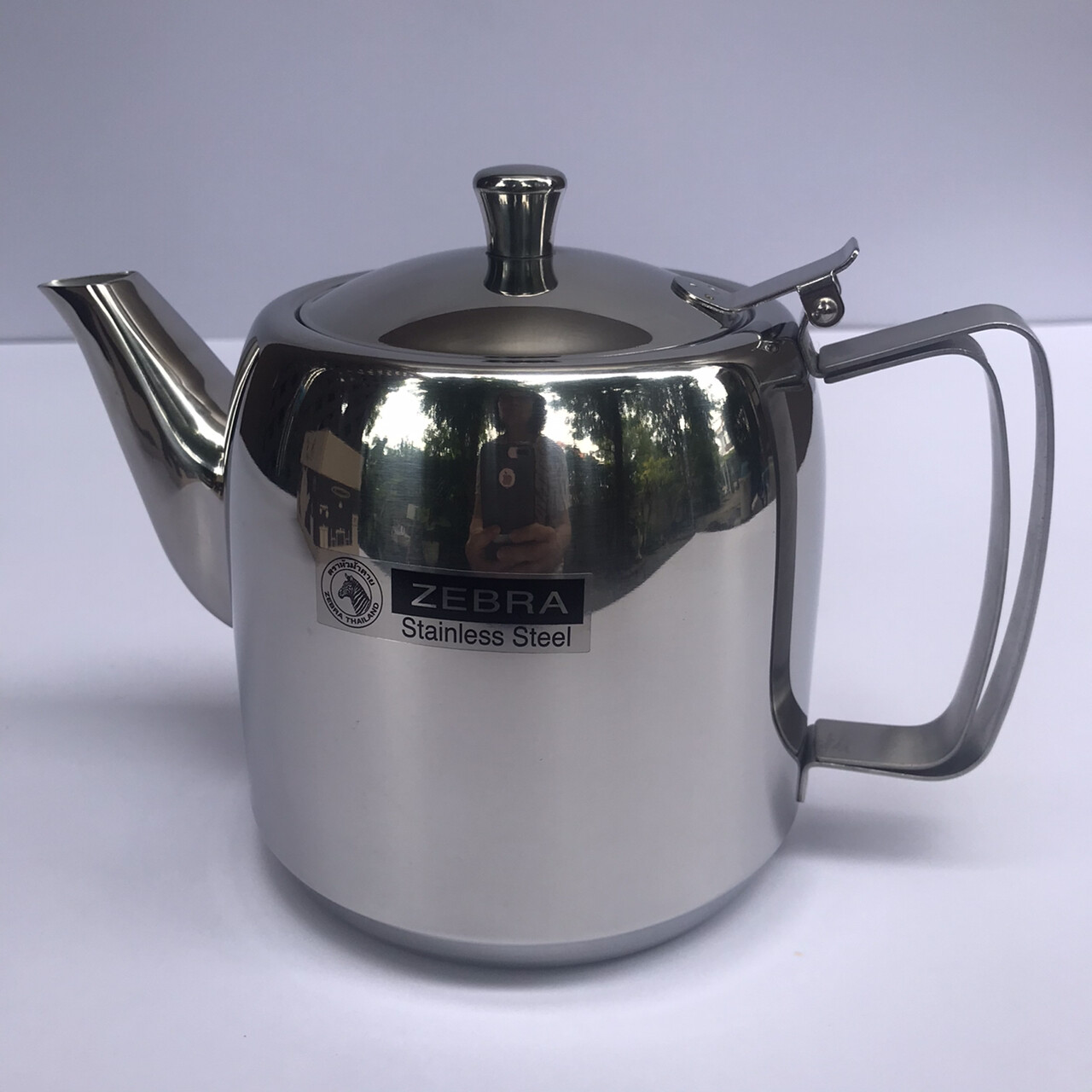 Thai Zebra Brand Prima Tea Pot Kitchenware Silver Stainless Steel Free Filter gallery