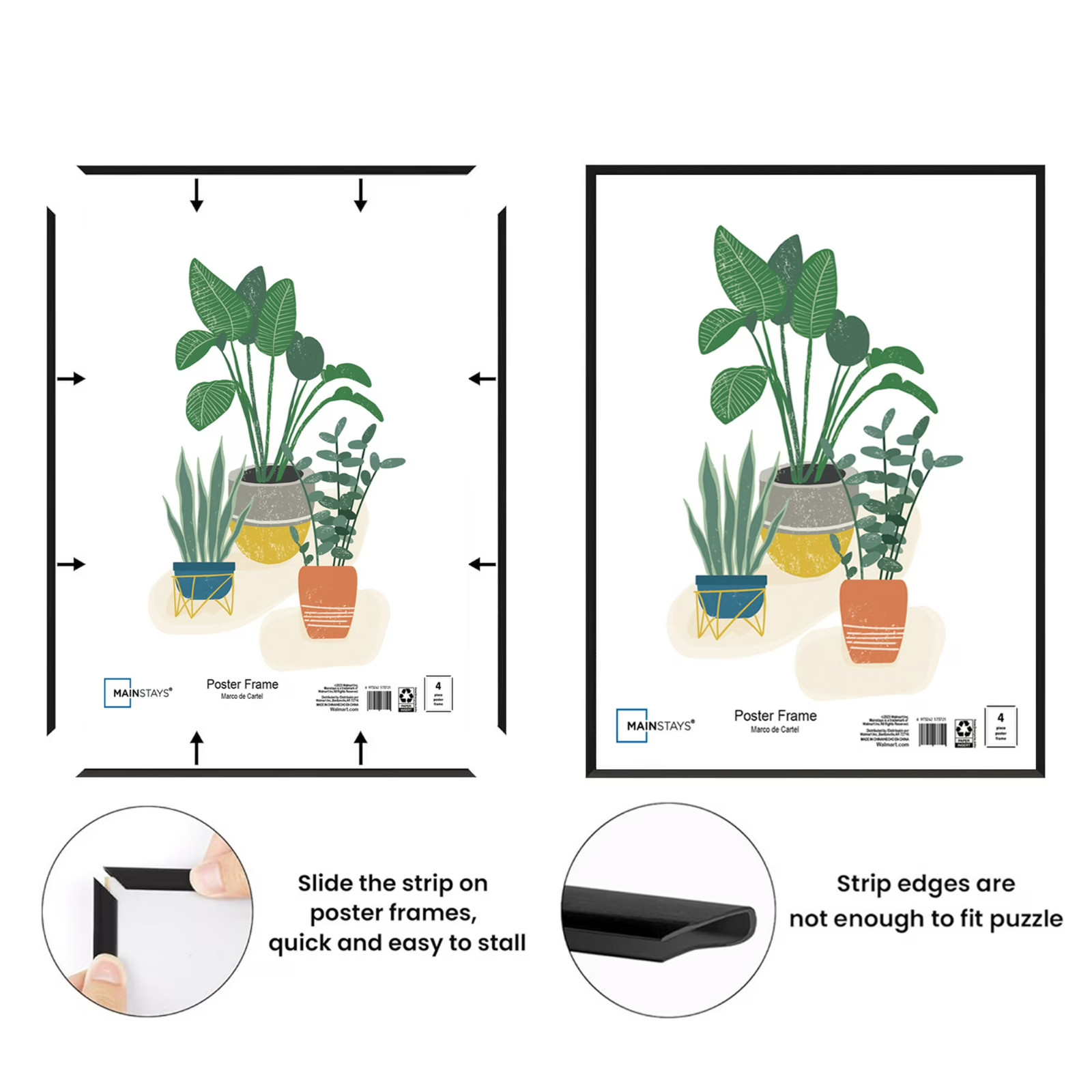 Mainstays – 16x20 Picture Frame – Black Flat Profile Wall Photo Frame gallery