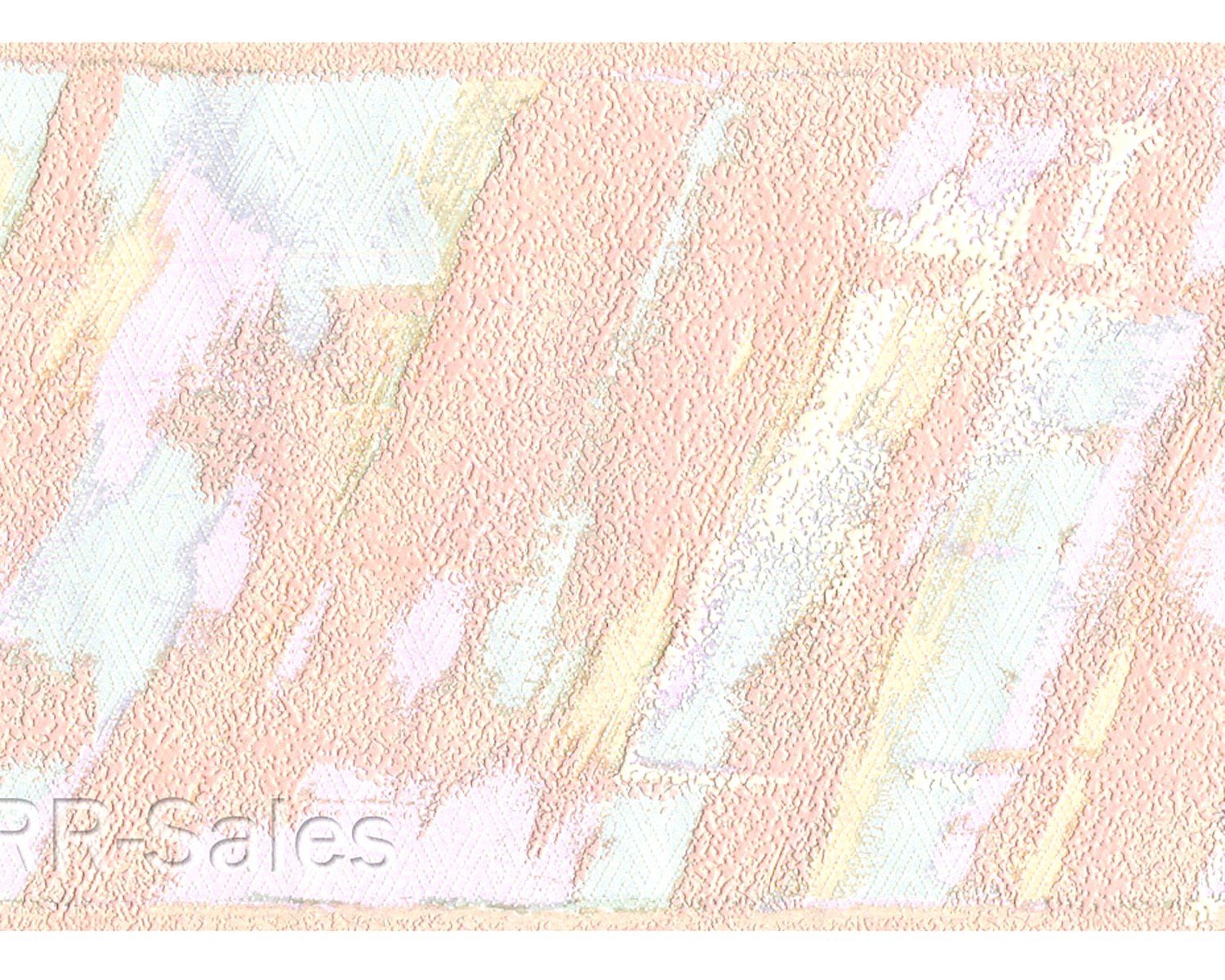 Malibu Splash Turquoise Violet Peach Retro Paint Textured Wall Wallpaper Border gallery