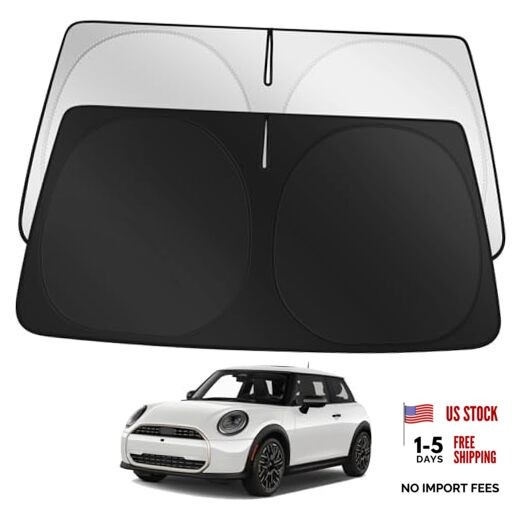 Windshield Sun Shade Custom for Mini Cooper F55 2014-2023 2024 2025 2026 gallery