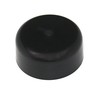 Fence Post Caps Black Plastic Round 3.5" (3 1/2") - Round Log Rail Post Caps gallery