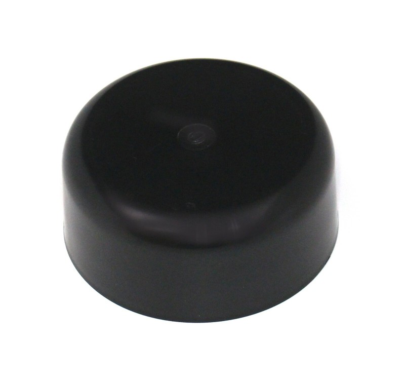 Fence Post Caps Black Plastic Round 3.5" (3 1/2") - Round Log Rail Post Caps gallery