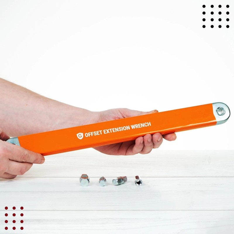 Professional Offset Extension Wrench with Adapters for Tight Spaces gallery