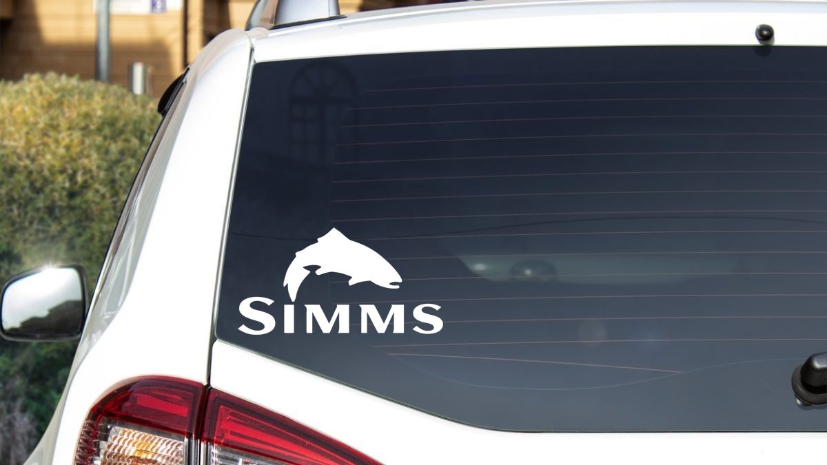 Simms Fly Fishing Logo Decal, Vinyl Die Cut Sticker, 100% Made In USA gallery