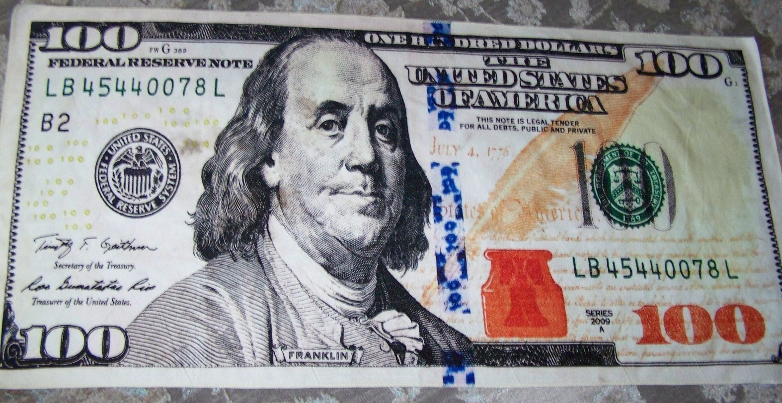 100 Dollar Bill Soft Micro Fiber Beach / Bath Towel 27" X 57" gallery