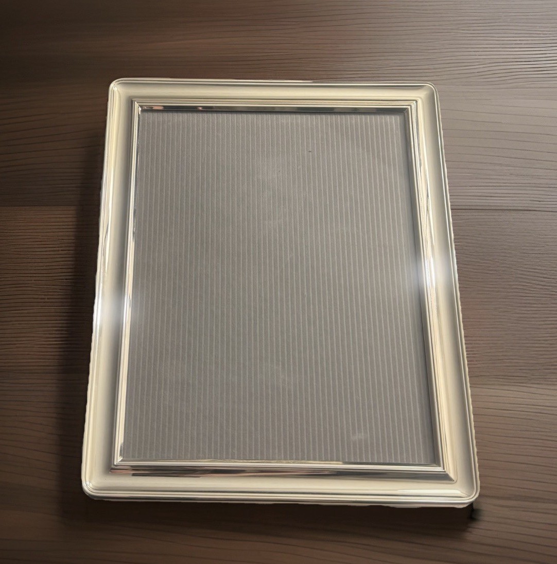 Christofle Silver Tone Rectangle Large Picture Frame 11”x9” gallery