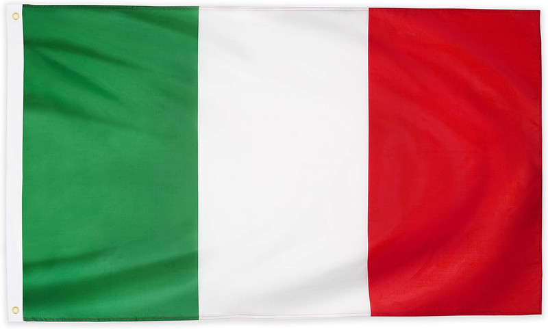 DANF Italy Flag 3X5 Ft Thick Polyester, Fade Resistant, Brass Grommets, Canvas H gallery