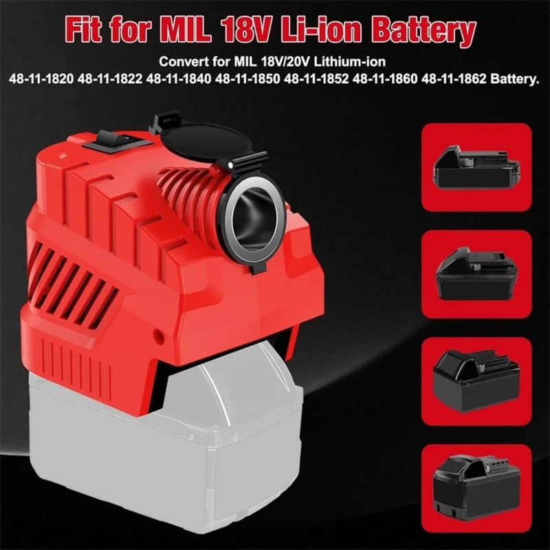 Step Down Converter for Milwaukee 18V with 240W Car Cigarette Lighter Socket gallery