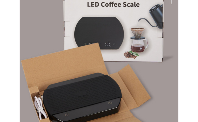 OBEST Digital Kitchen Coffee Scale Drip 3kg 0.1g with Timer USB Charging NEW gallery