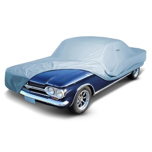 Custom Car Cover for Chevy 11. Chevy Corvair 1960-1969 1-Tone (Solid Gray) gallery
