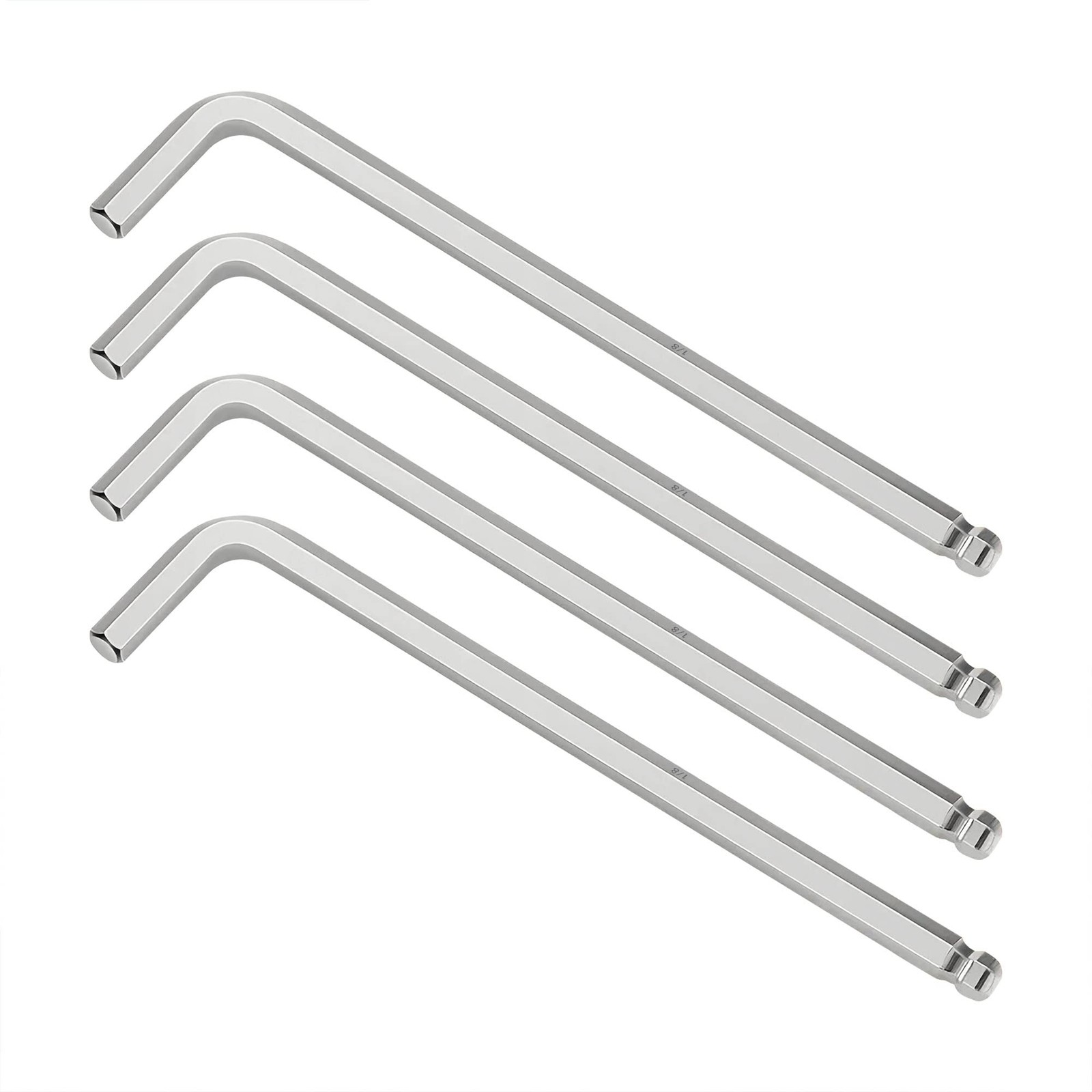 FOCMKEAS 4 PCS 1/8" Ball End Hex Key Allen Wrench, SAE Internal 1/8 gallery
