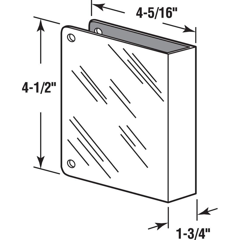 Mp9492 Stainless Steel Blank Lock And Door Reinforcement Plate For 13/4 In. Thic gallery
