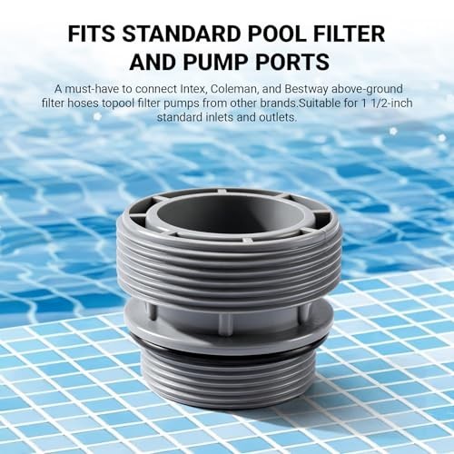 4 Pack - 4560 Pool Hose Conversion Adapters Kit for Intex Hayward Coleman Pool F gallery