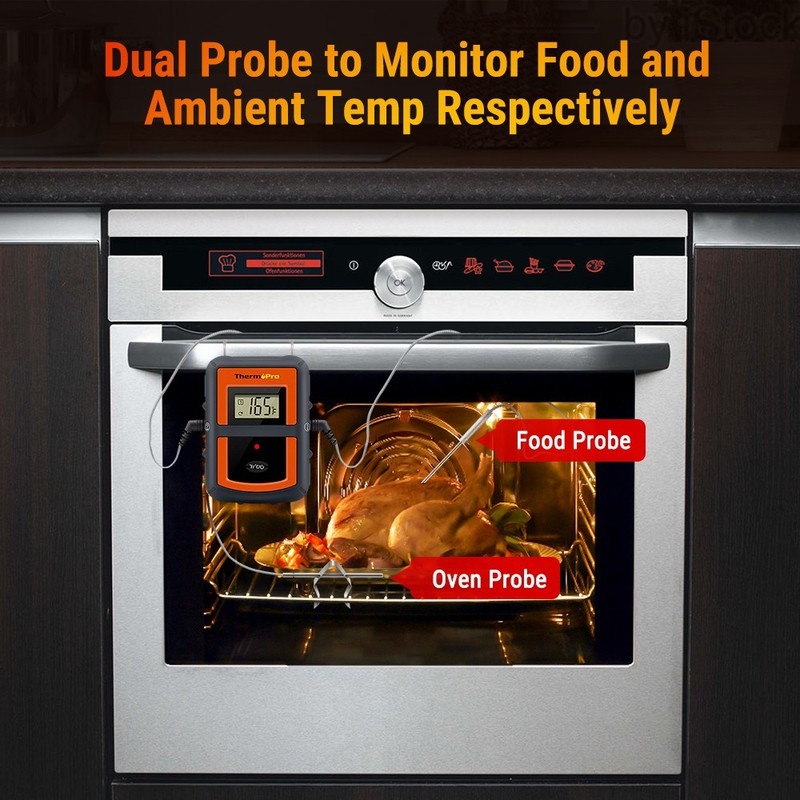 ThermoPro TP-08S Wireless Remote Meat Thermometer Dual Probe for Grilling BBQ gallery