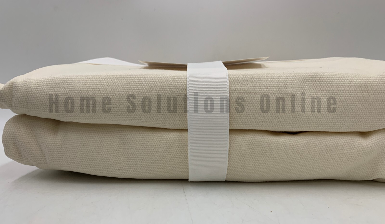 Pottery Barn Pleated Button Cotton Bed Skirt Full Natural Ivory 14" Drop #N406 gallery
