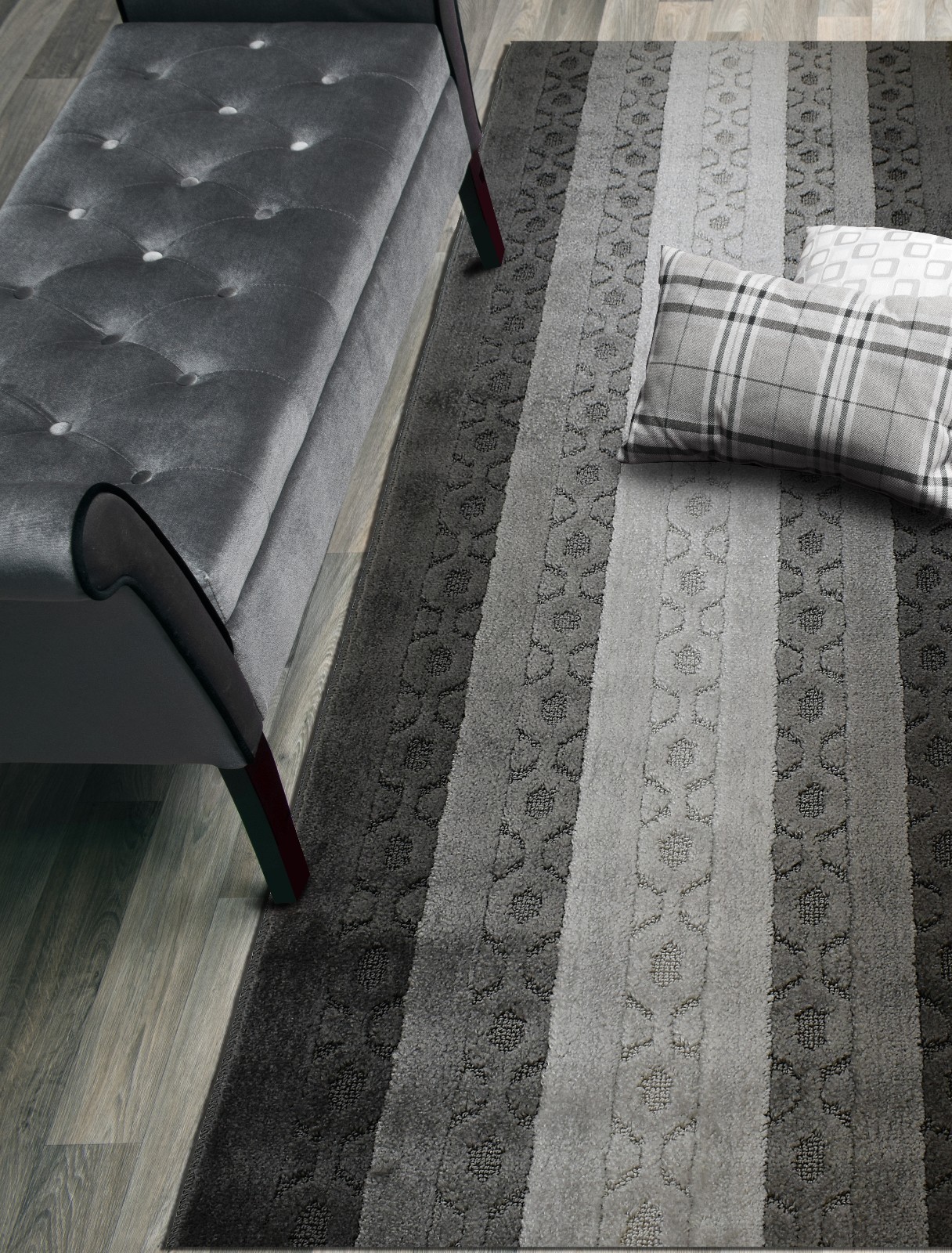 Custom Size Runner Rug, Slip Resistant, 26 Inch Wide X Your Choice of Length gallery
