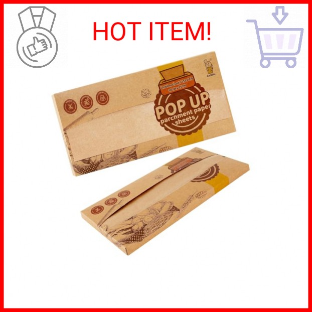 katbite 135Pcs 45 gsm Pop-Up Parchment Paper Sheets, Heavy Duty & Non-stick,10x1 gallery
