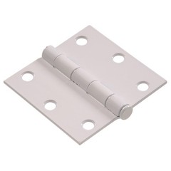 Hillman Square Corner Door Hinge White (3-1/2″)
