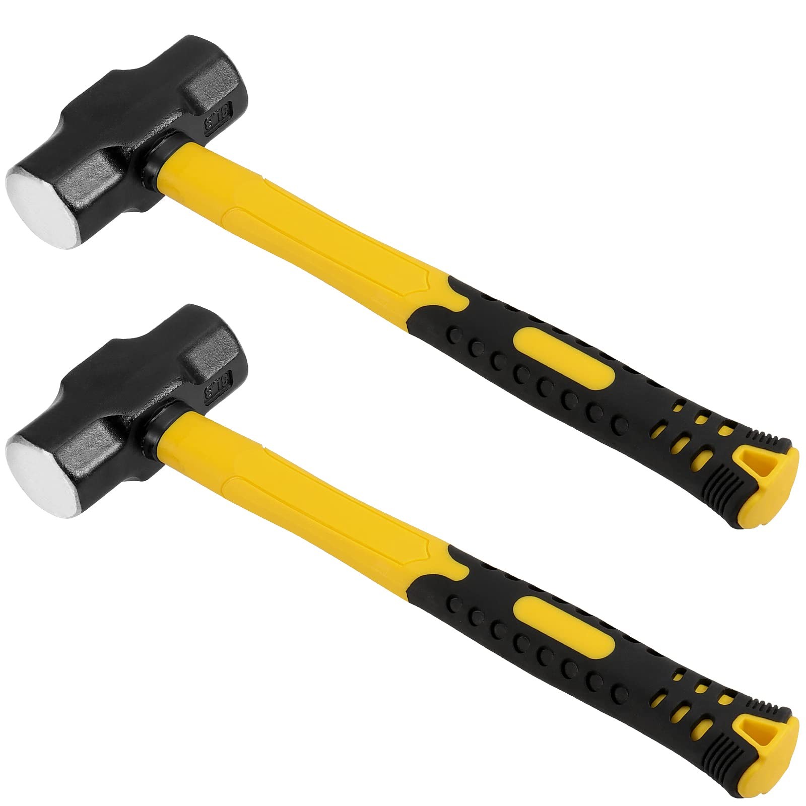 HEIHAK 2 PCS 14 Inch 3 Lb Sledge Hammer, 3 Pound Drilling Club Hammer Sledge Wit gallery